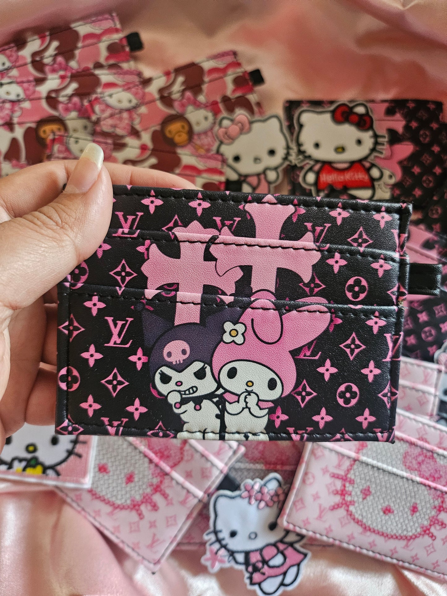 Kuromi & Melody Card Holder