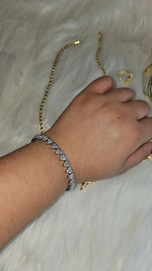Heart Diamond Bracelet
