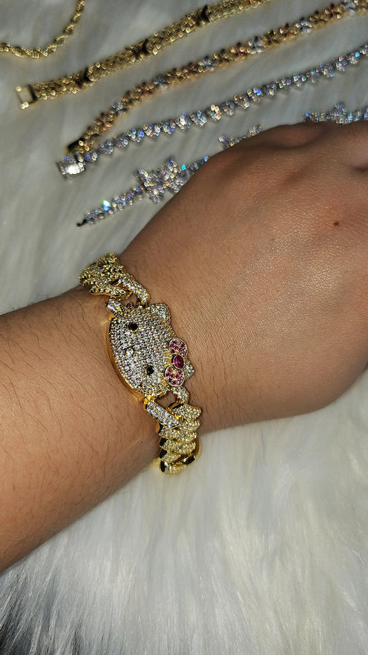 Gold Kitty DMD Bracelet