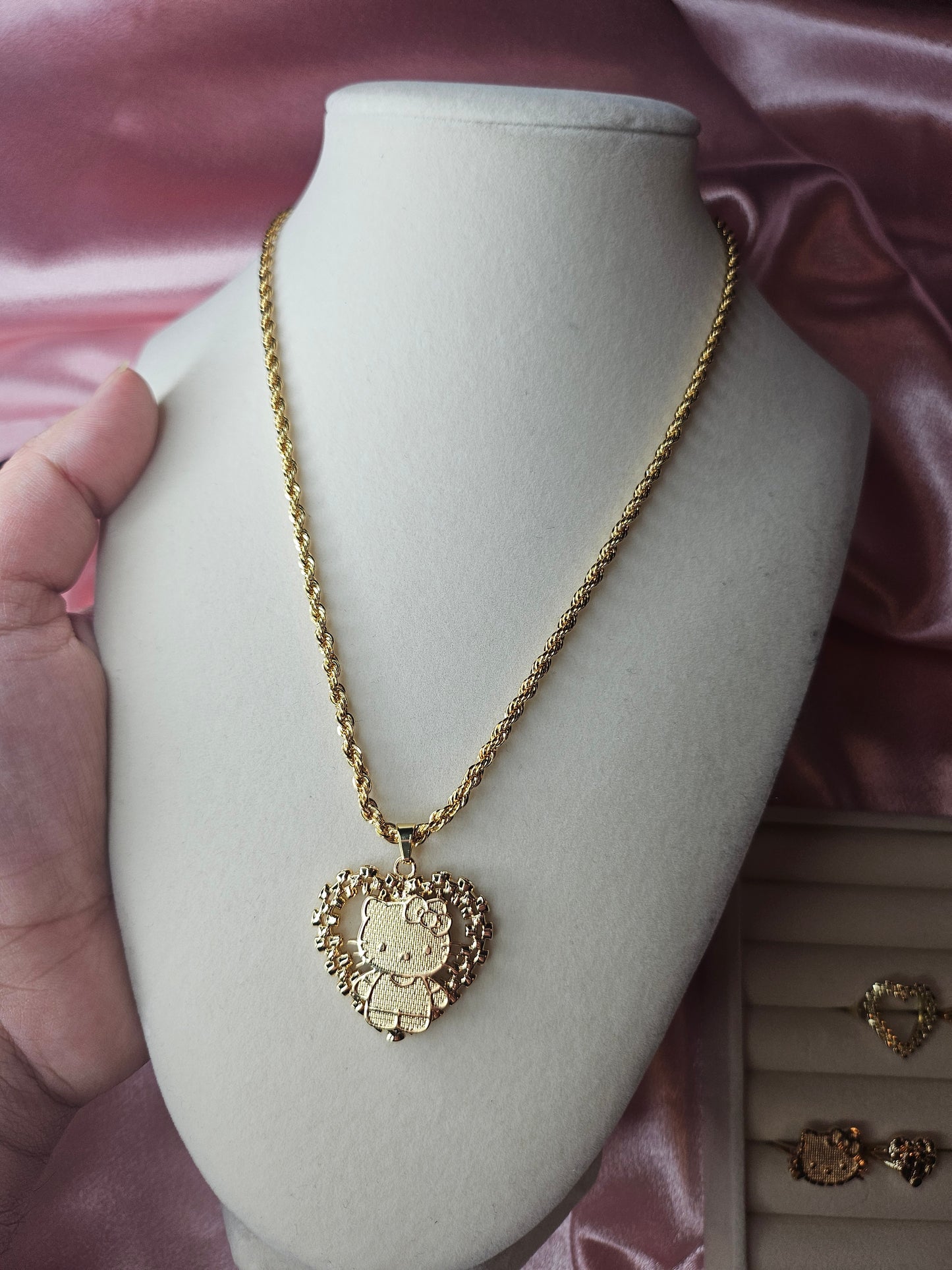 HK Rolex Heart Necklace