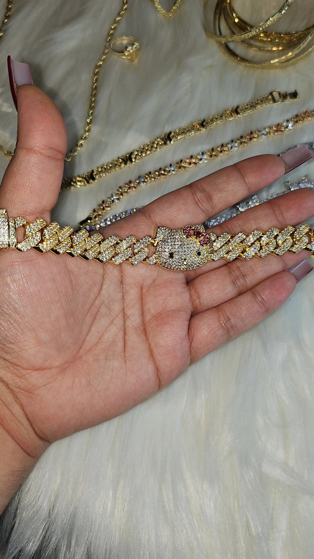 Gold Kitty DMD Bracelet